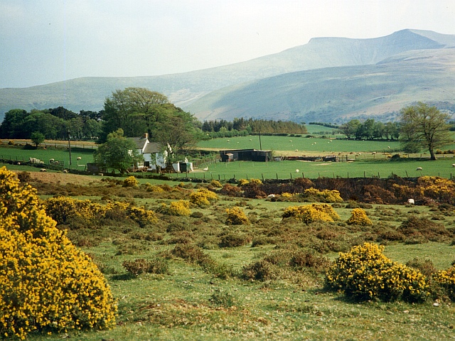 A rural Welsh farmstead beneath the Brecon Beacons