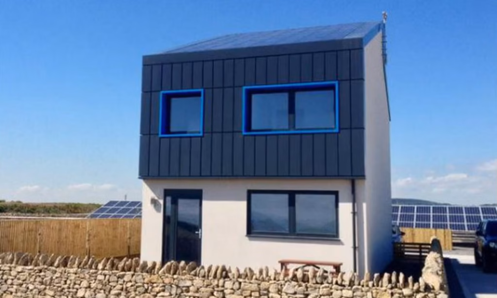 SOLCER House energy-positive home in Wales featured by The Guardian